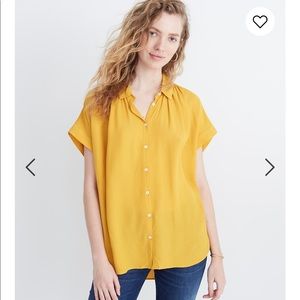 Madewell Central Drapey Shirt size L